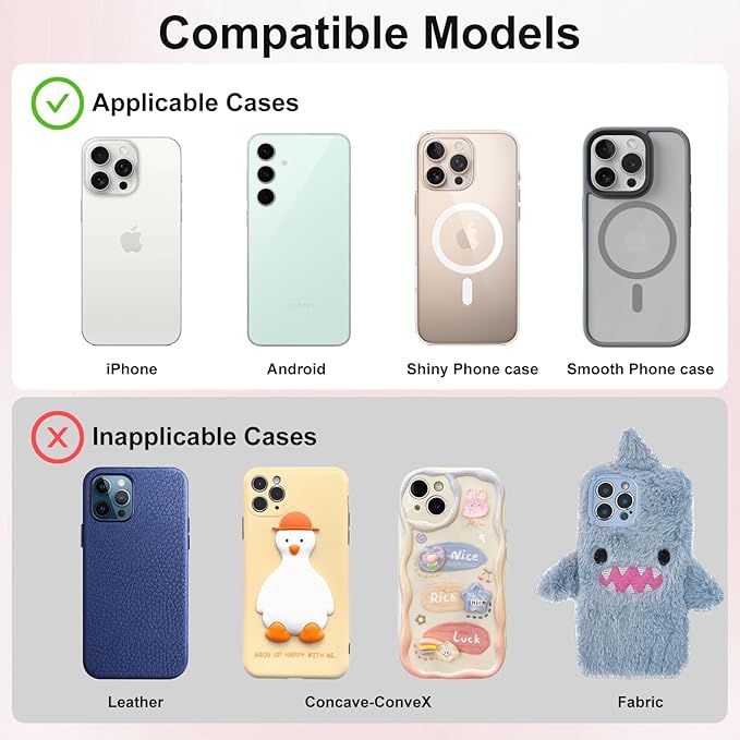 1 Pack Silicone Suction Cup Phone Case Mount Double Sided, Phone Accessories - Image 5