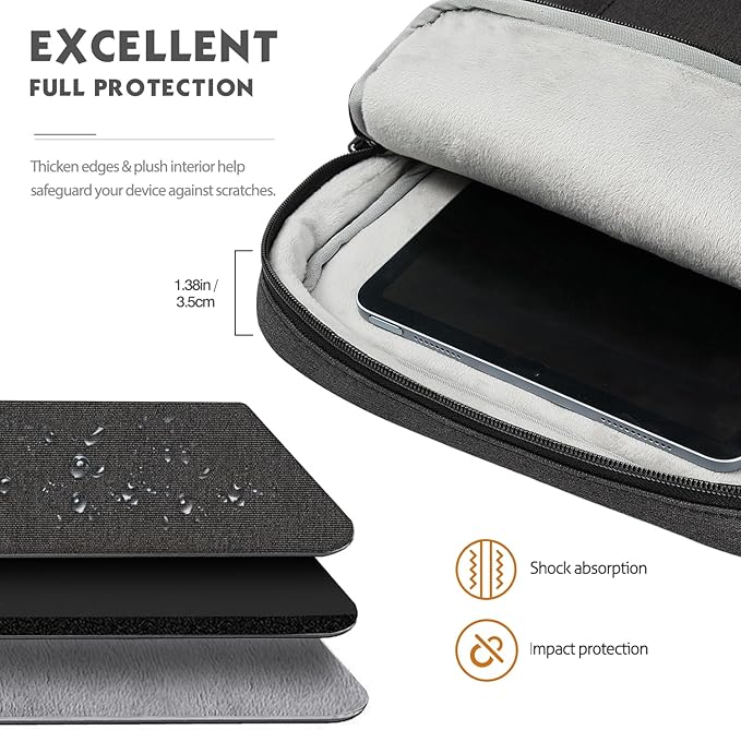 MoKo Laptop Sleeve Bag for 13.3-14 Inch, Notebook Carrying Case - Image 3
