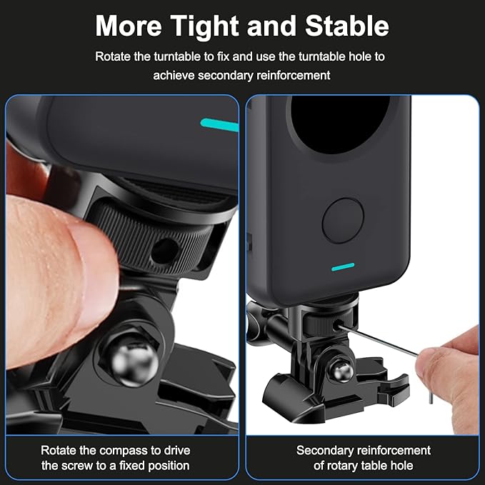 2 Pieces Camera Tripod Mount for Gopro Adapter 360°Adjustable Aluminum Alloy - Image 4