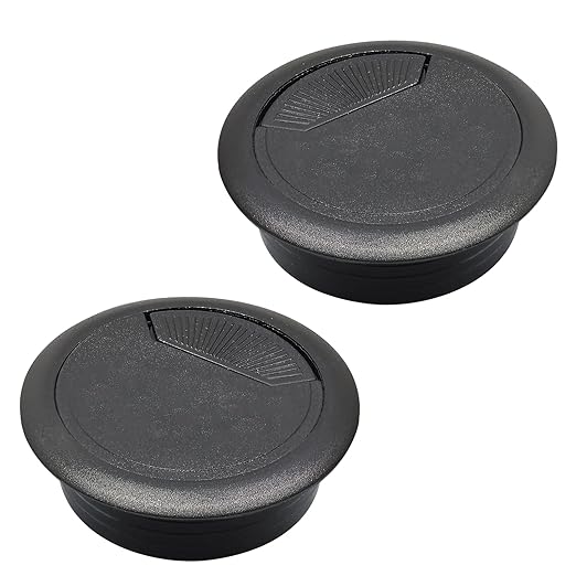 Desk Grommet 2-1/16", Desk Cord Hole Cover, Cable Grommet ABS Plastic, Desk by BOPOREAE