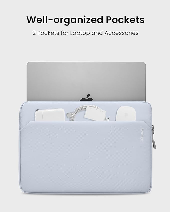 tomtoc Slim Laptop Sleeve Case for 13-inch New MacBook Air M4/A3420 M3/A3113 - Image 3