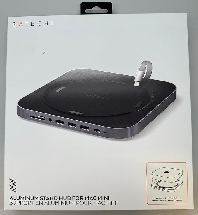 Satechi USB C Hub, Type-C Aluminum Stand & Hub, USB-C Data Port, Micro/SD Card - Image 7