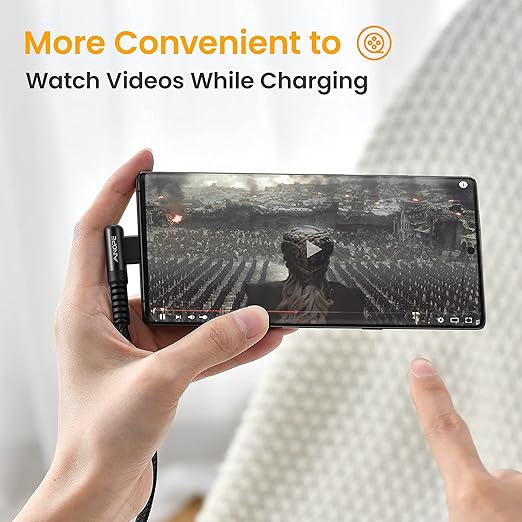 AINOPE USB C Cable Right Angle 3.1A Type C Charger Fast Charging, Resistant - Image 4