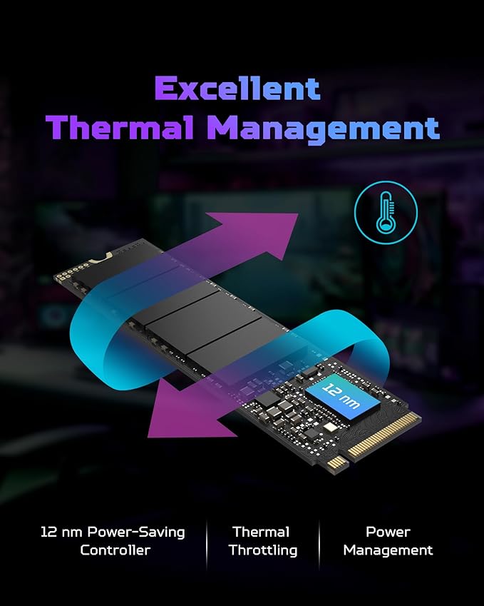 Predator GM7 2TB SSD: M.2 2280 PCIe Gen 4 x4 NVMe 2.0, Read Speed Up to 7400 - Image 4