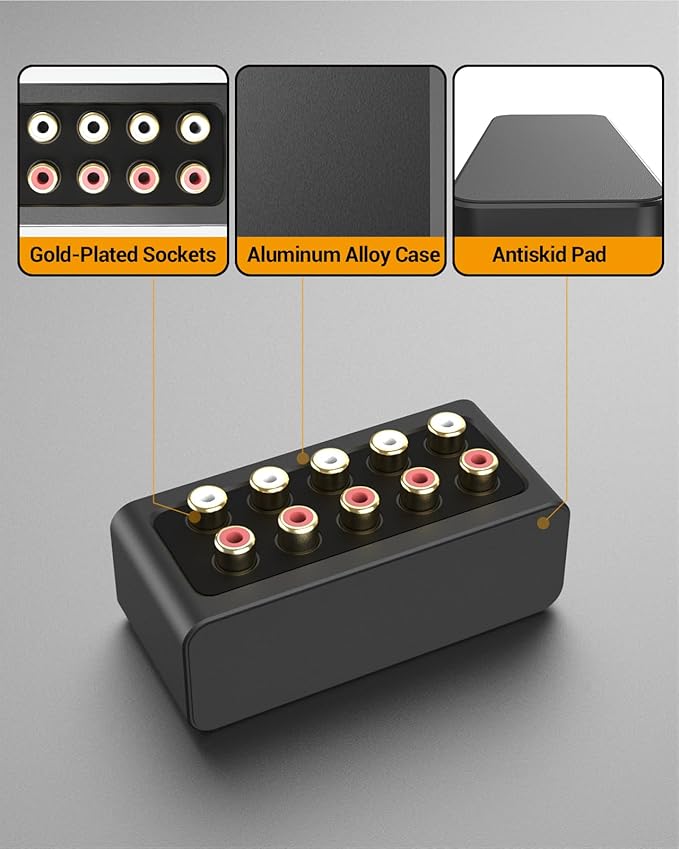 Cubilux AS-R1 4-Way Audio Splitter Box - Image 5
