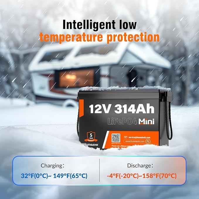 12V 314Ah LiFePO4 Lithium Battery Max. 4019Wh Energy, 15000+ Deep Cycles - Image 8