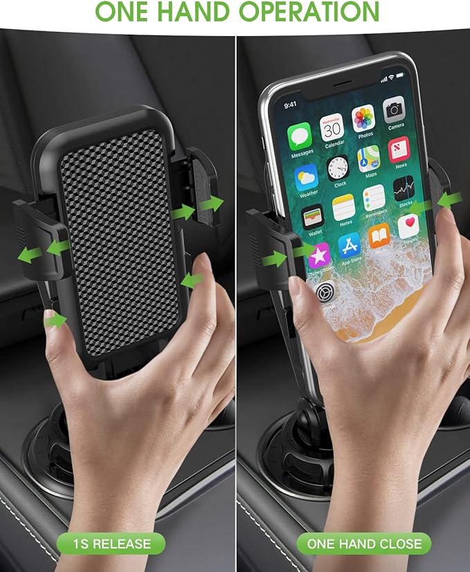 2025 Upgraded Cup Phone Holder for Car, Universal No Shaking Cup Holder Phone - Image 6