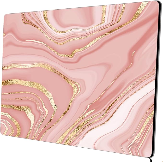 Square Mouse Pad Pink Gold, Personalized Premium-Textured Custom Mouse Mat - Image 7