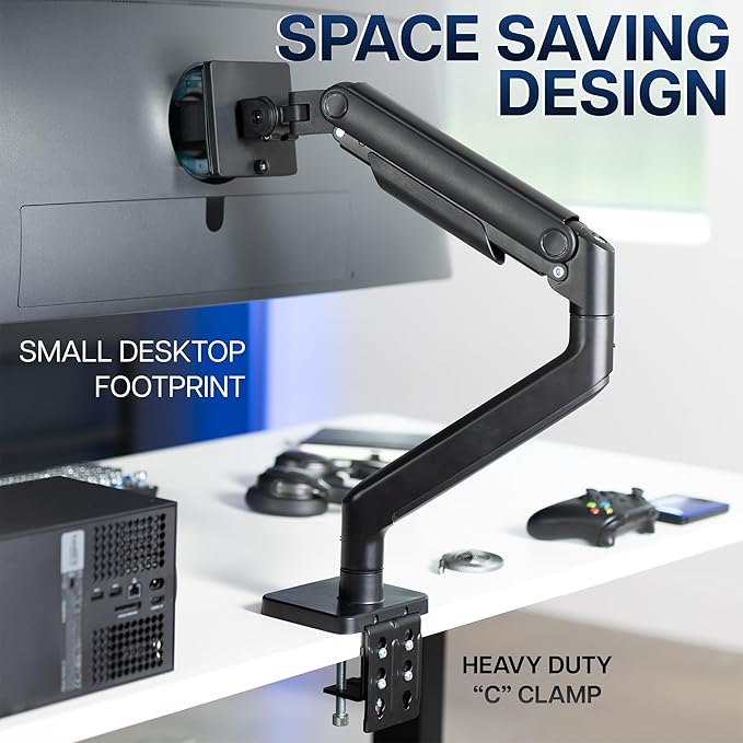 VIVO Heavy Duty Aluminum Ultrawide Monitor Tension Arm - Image 8