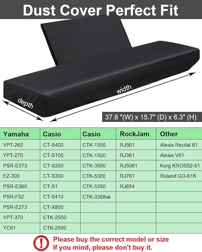 Stretchy Electric Piano Keyboard Covers - Image 3