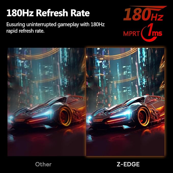 Z-Edge UG24 24-inch Curved Gaming Monitor 180Hz Refresh Rate, 1ms MPRT - Image 3