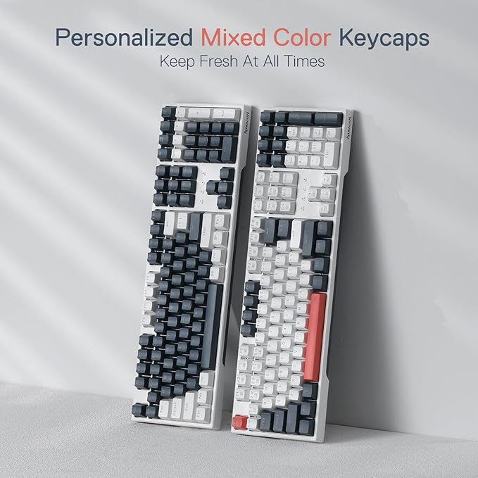 Redragon K668 RGB Gaming Keyboard, 108 Keys Wired Mechanical Keyboard w/Extra 4 - Image 6
