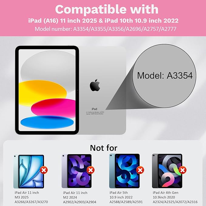 MoKo Touch Keyboard Case for iPad 11th Generation 11 inch 2025, iPad 10th - Image 2