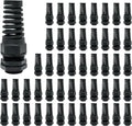 LeMotech 50Pcs NPT 1/2" IP68 Waterproof Cable Gland Flex Spiral Strain Relief by LeMotech