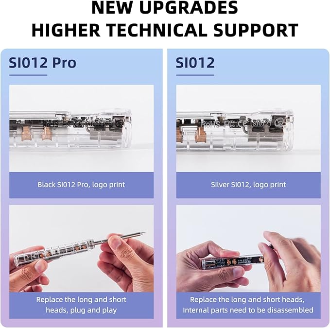 68W Electric Soldering Iron, SEQURE SI012 Pro Portable Solder Iron, OLED Screen - Image 6