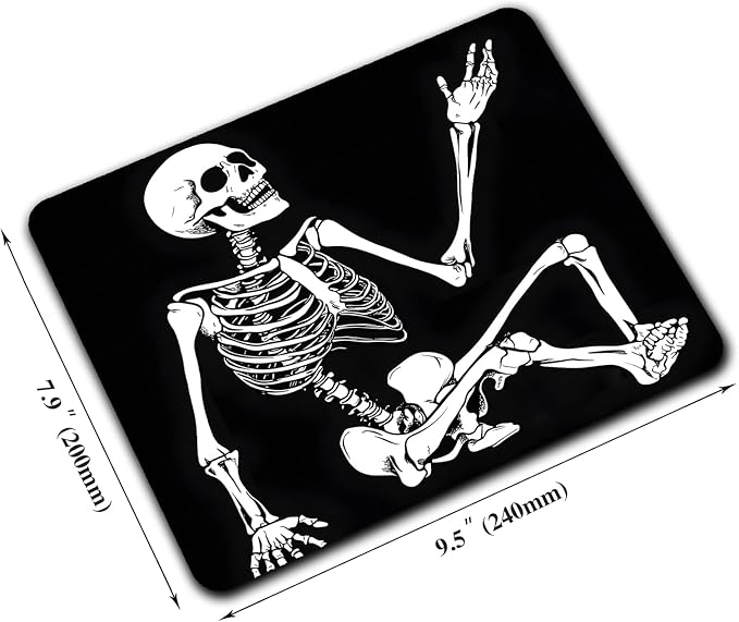 Cool Funny Skull Custom Mouse Pad - Image 2