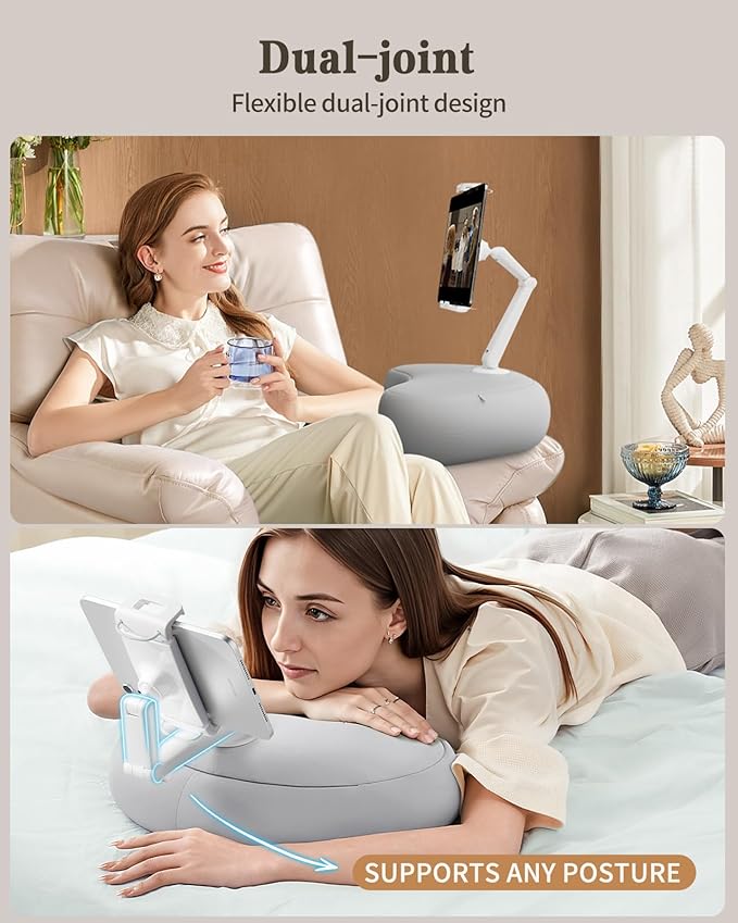 SAIJI Kindle Pillow Stand, Lap Beanbag iPad Stand Compatible - Image 4