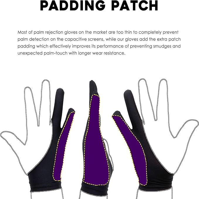 AKX Artist Glove, Palm Rejection Drawing Glove - Image 2