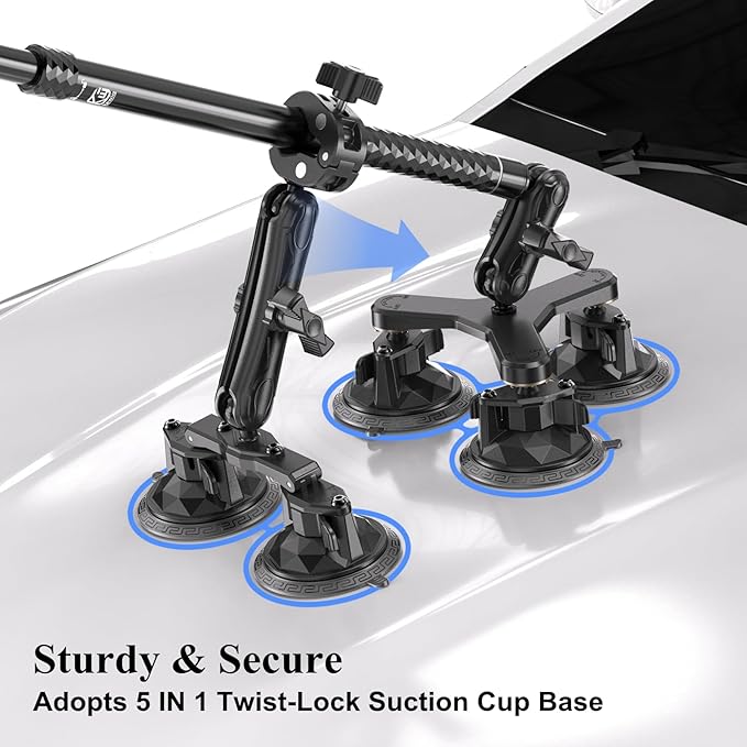 BRCOVAN Suction Cup Car Camera Mount Kit - Image 6