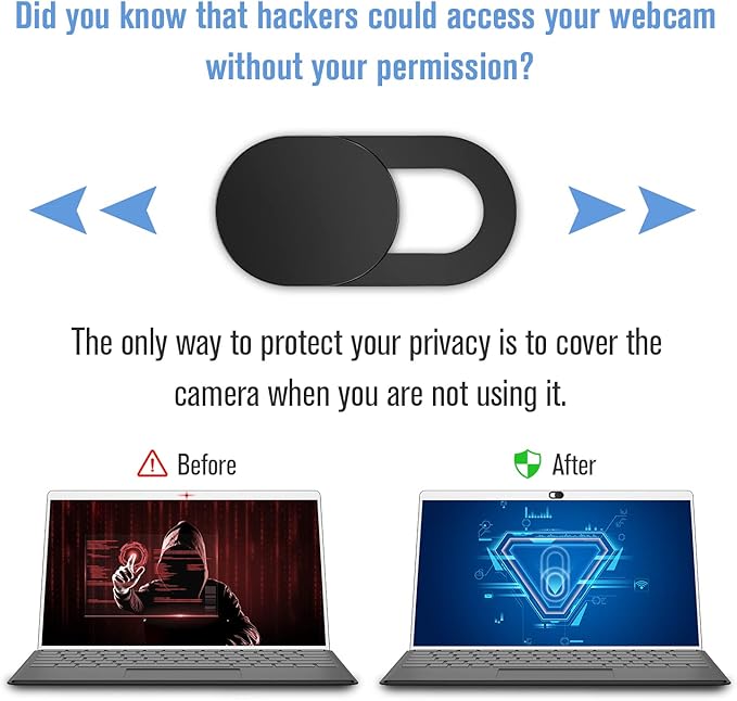 Laptop Camera Cover Slide, Ultra-Thin Webcam Cover Compatible - Image 4