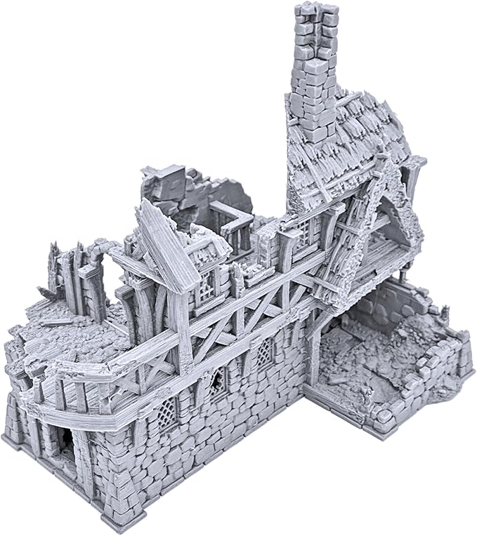 Ruined Port Merchant by Printable Scenery, 3D Printed Tabletop RPG Scenery and - Image 7