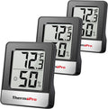 ThermoPro TP49 3 Pieces Digital Hygrometer Indoor Thermometer Humidity Meter by ThermoPro