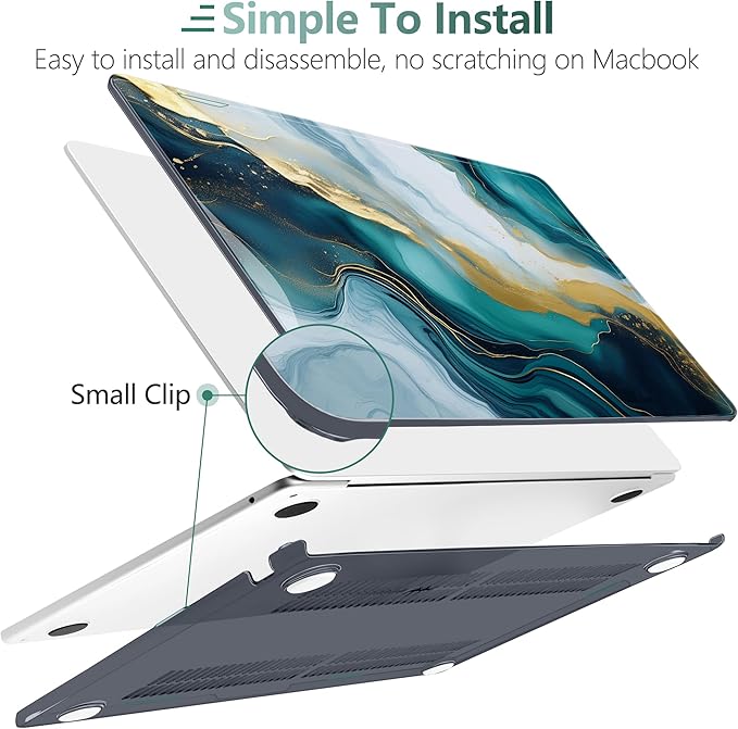 TWOLSKOO Compatible with M4 MacBook Air 15 inch Case 2025-2023 Released Model - Image 3