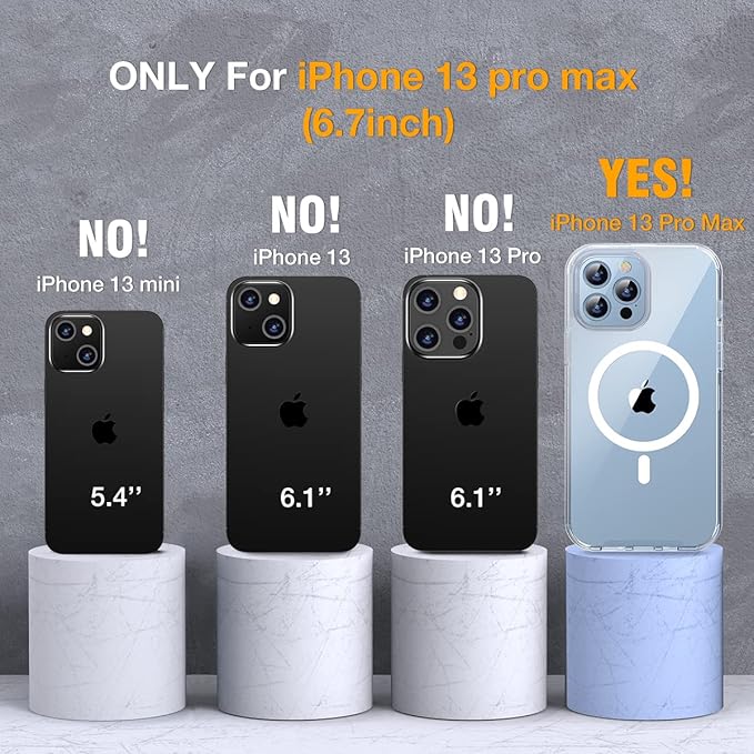 Miracase Magnetic for iPhone 13 Pro Max Case 6.7 inch, Upgrade Full-Body Clear - Image 7