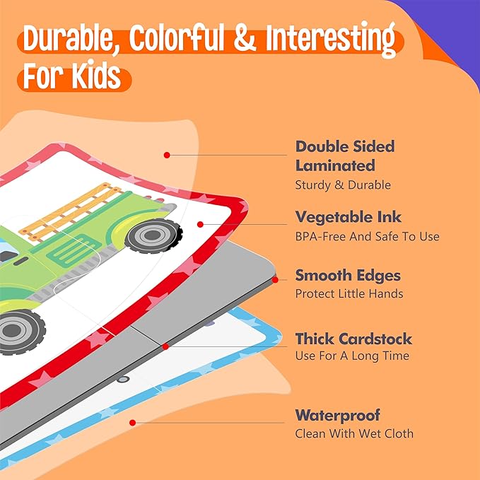 48 Vehicle Matching Puzzles, Self-Correcting Puzzle Match Game Educational - Image 3