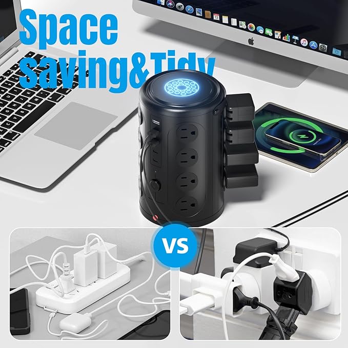 Power Strip Tower Surge Protector - Image 4