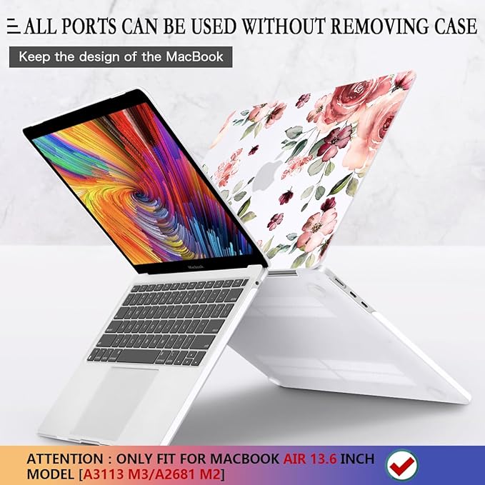 CISSOOK for MacBook Air 13.6 inch Case 2025 2024 2022 Release A3240 A3113 A2681 - Image 6