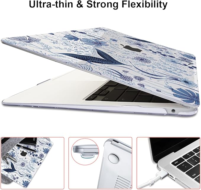 Compatible with 2018 2019 2020 2021 MacBook Air 13 inch Case M1 A2337 A2179 - Image 6