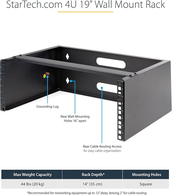StarTech.com 4U Wall Mount Network Rack - Image 4