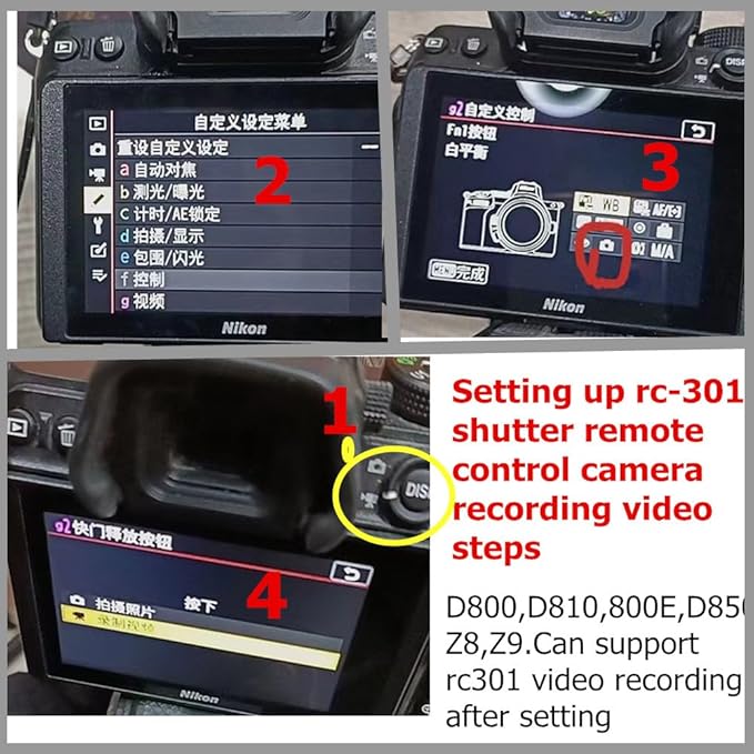 RC301-DC0/MC-30 30CM for Nikon Video Cable z8 z9 d850 d800 Remote Camera Small - Image 9