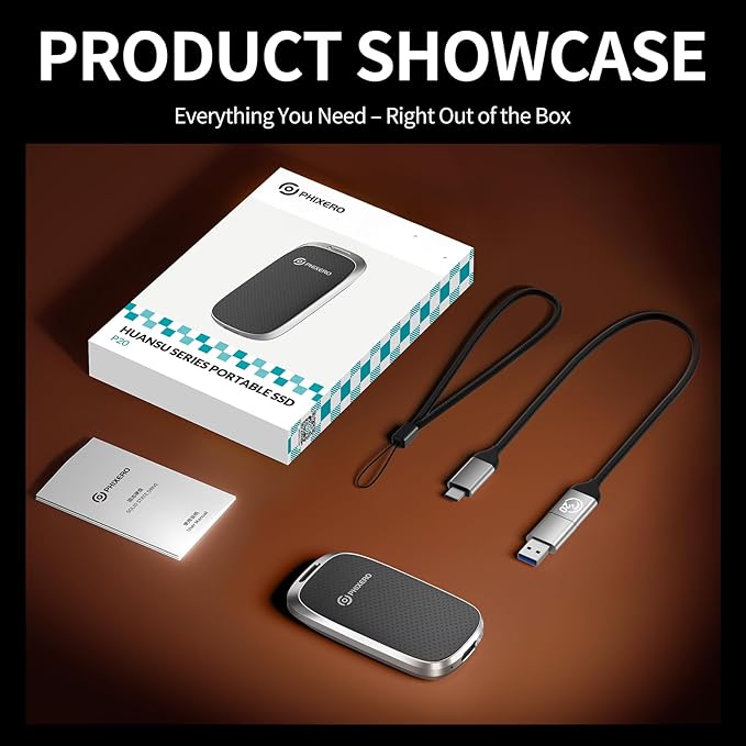 PHIXERO P20 External Portable SSD 2TB, External Solid State Drives - Image 7