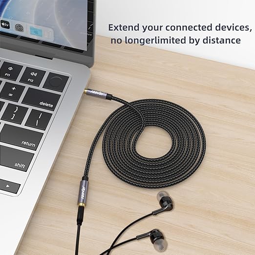 20FT 3.5mm Aux Jack Audio Extension Cable, Male to Female, TRS Headphone - Image 6