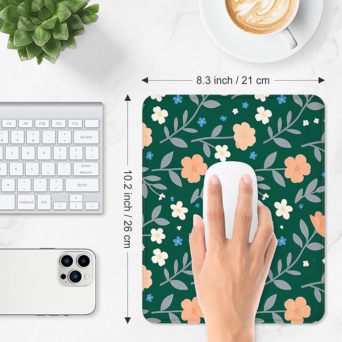 ITNRSIIET Mouse Pad Non-Slip Rubber Base Smooth Surface Stitched Edges - Image 3