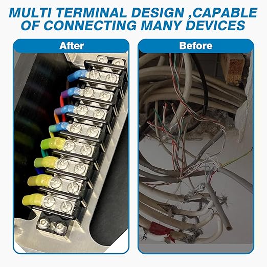 GLOSO Marine Terminal Blocks TBD Double Row Stainless 10-22 AWG Cu, 30A/600V- 1 - Image 3