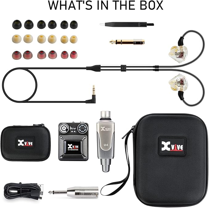 Xvive U4T9 Wireless in-Ear Monitor System, U4 in-Ear Monitor System, T9 IEM - Image 7