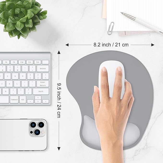 ITNRSIIET Ergonomic Mouse Pad, Cushioned Gel Wrist Rest, Non-Slip Base - Image 6