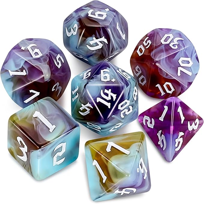 QMAY DND Dice Set -D&D Polyhedral Dice by QMAY