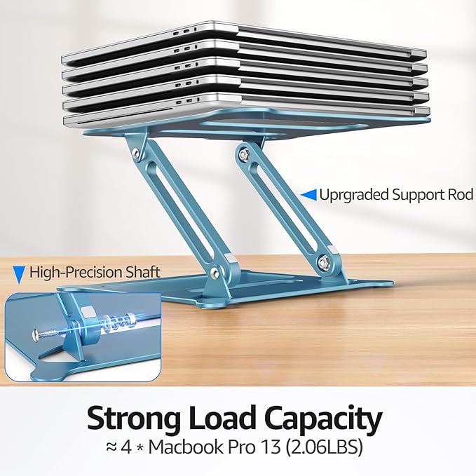 Urmust Laptop Notebook Stand Holder Adjustable Ultrabook Stand Riser Portable - Image 5