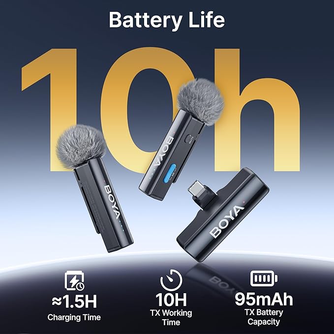BOYA BOYALINK 2 A2 Wireless Lavalier Microphone - Image 9