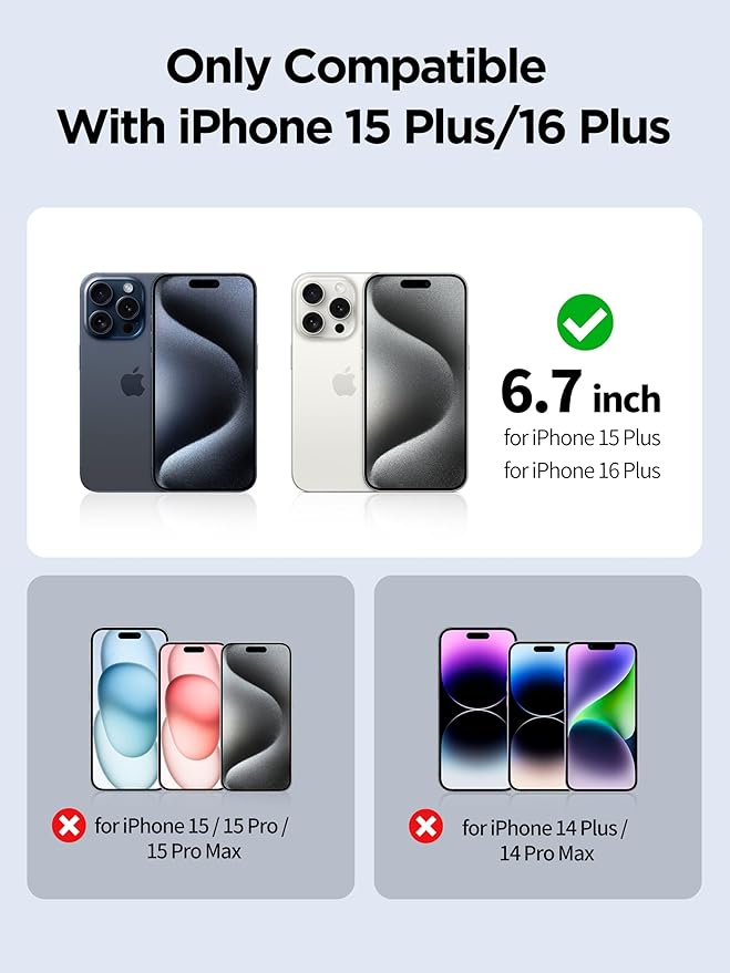 Compatible for iPhone 15 Plus Privacy Screen Protector Tempered Glass 6.7 Inch - Image 2