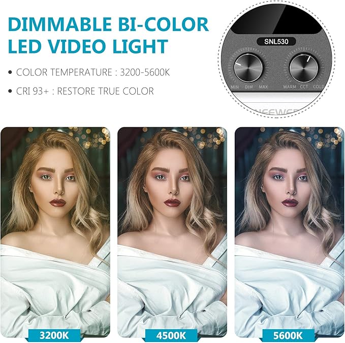 Neewer 2-Pack 530 LED Video Lighting Kit - Image 6
