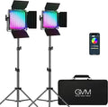 GVM RGB Video Lighting, Bi-Color Led Video Light Kit by GVMGreatVideoMaker