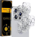 beuxece for 6 Pack iPhone 15 Pro/iPhone 15 Pro Max Camera Lens Protector 9H by Beuxece