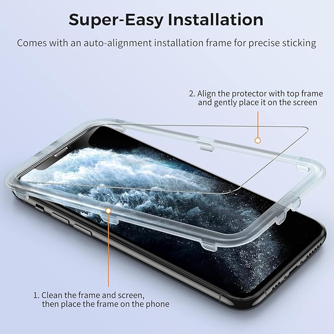 UNBREAKcable Screen Protector for iPhone XS Max and iPhone 11 Pro Max 2 Pack - Image 3