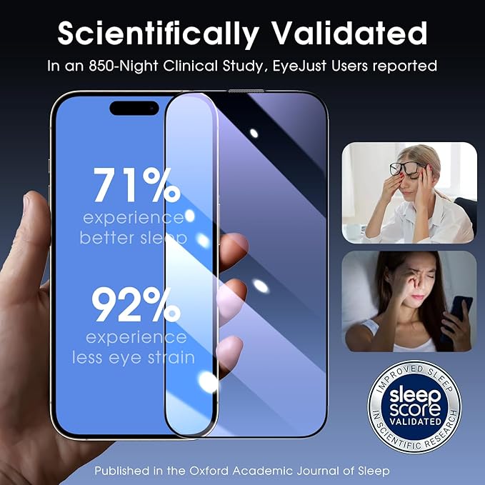 2+2 Pack Compatible with iPhone 15 Screen Protector 6.1" Tempered Glass with - Image 2