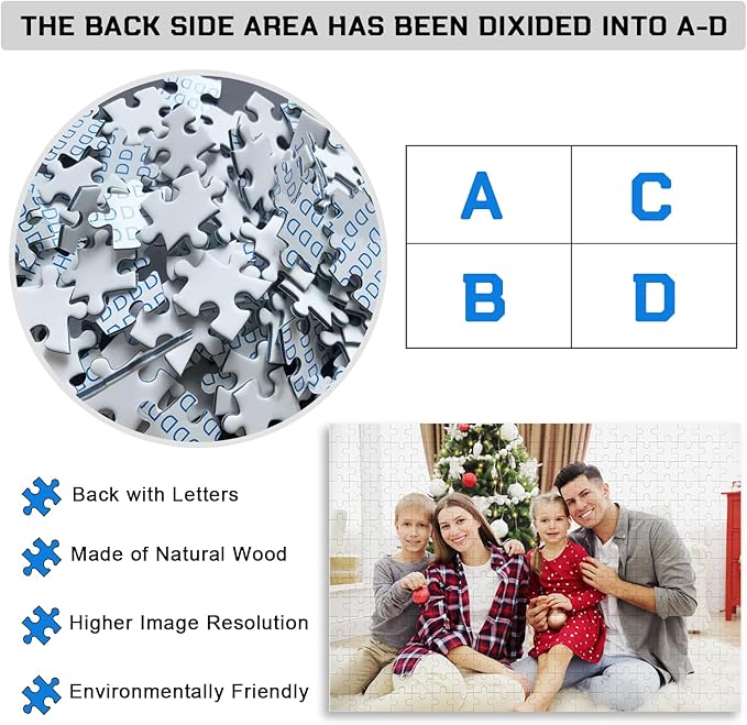 Custom Puzzle 120/200/300/500/1000/1500 Pieces, Personalized Puzzle from Your - Image 3